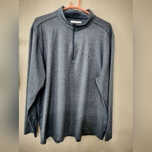 Greg Norman Golf Shirt Blue Quarter-Zip Pullover